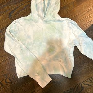 Tie Dye fleece Hoodie in white-mint
DANNIJO XS